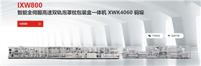 IXW800全伺服高速双轨泡罩枕包装盒一体机